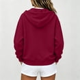 thumbnail image 4 of Zip Up Hoodie Women 2026 Long Sleeve Fall Winter Oversized Sweatshirts Zipper Oversized Cute Jackets with Pockets, 4 of 7