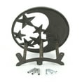 thumbnail image 4 of Zeckos Bronze Cast Iron Crescent Moon and Stars Garden Hose Hanger, 4 of 6
