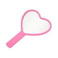 thumbnail image 5 of Unique Bargains 1 Pc Heart-shaped Handheld Mirror for Vacation Travel Rose Red Plastic Glass, 5 of 5