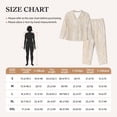 thumbnail image 4 of Pofeuu pita baked bread Print Womens Pajamas Set Long Sleeve Sleepwear Button Down Nightwear Soft Pj Lounge Sets Button Down Pajamas Women-XX-Large, 4 of 7