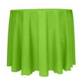 thumbnail image 1 of Ultimate Textile (10 Pack) Reversible Shantung Satin - Majestic 114-Inch Round Tablecloth - for Weddings, Home Parties and Special Event use, Lime Green, 1 of 4