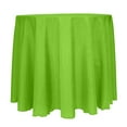 thumbnail image 1 of Ultimate Textile (10 Pack) Reversible Shantung Satin - Majestic 90-Inch Round Tablecloth - for Weddings, Home Parties and Special Event use, Lime Green, 1 of 4