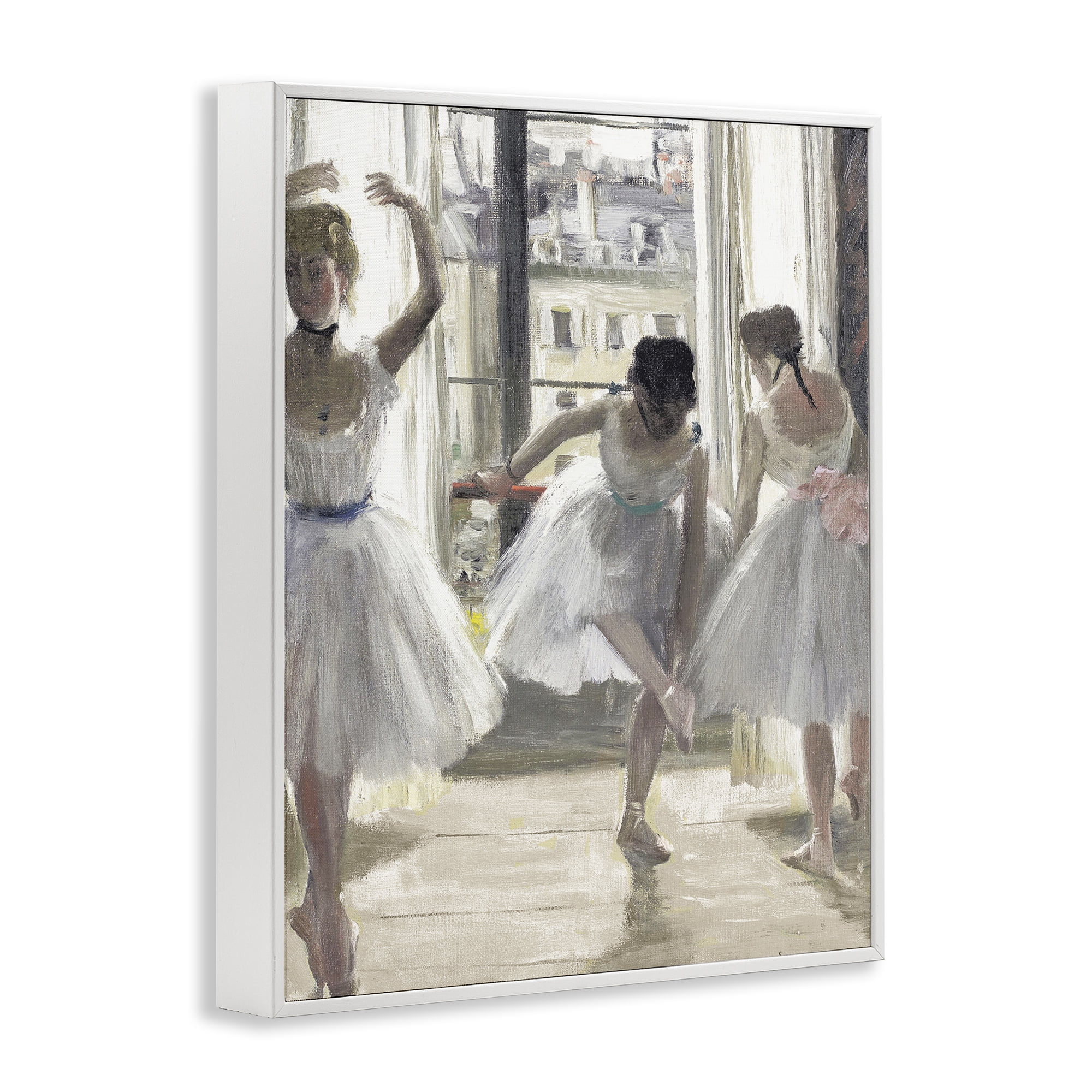 Stupell Industries Ballet Class In Practice White Framed Giclee Art, design by Leah Straatsma