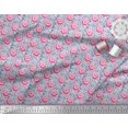 thumbnail image 2 of Soimoi Poly Georgette Fabric Stripe & Rose Floral Print Fabric by Yard 52 Inch Wide, 2 of 3