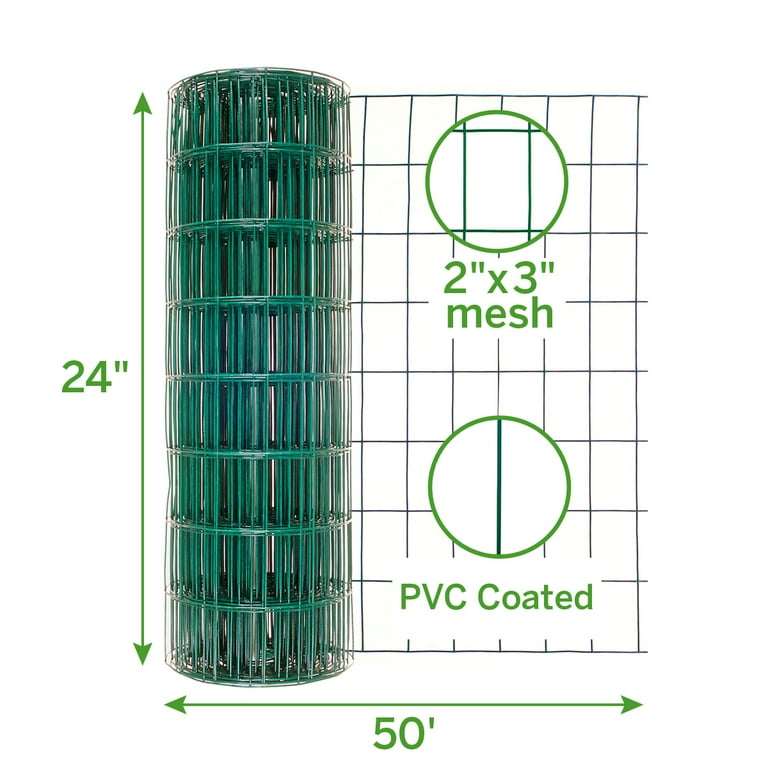 Garden Craft 24 in. H X 50 ft. L Vinyl Garden Fence Green Garden Craft 24 in. H X 50 ft. L Vinyl Garden Fence Green
