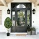 thumbnail image 2 of Bunny Boxwood Topiaries Easter Simulation Boxwood Leaf Potted Ornament en Maceta Negra para Entradas, Porches O Pantallas Interiores, 2 of 8