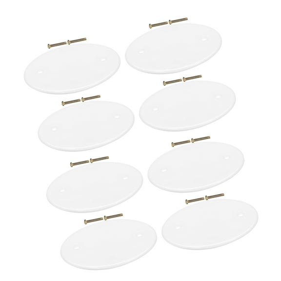 RENACLIPY Ceiling Light Cover Plate White PP Material Easy to Install 8 Pieces Neat and Design