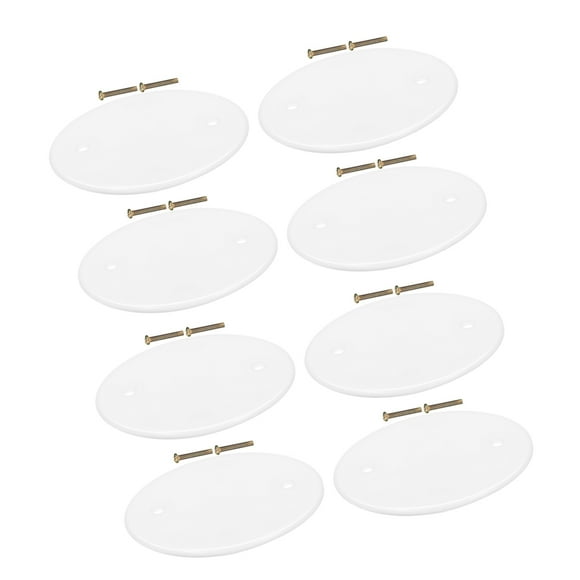 HAMPPLIES 8pcs Electrical Box Cover Plate For White Minimalist Style Home Use