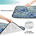 thumbnail image 4 of Qxltty Butterfly Floral Cat litter Pads Pet Set of 2 Diaper Mats Center Anti-leakage Layer Absorbent Soft and Comfortable, 4 of 7