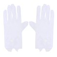 thumbnail image 1 of Elegant White Lace Gloves with Bowknot Design for Sun Protection – Stretchy and Comfortable for Costumes, Outdoor Events, and Parties, 1 of 2