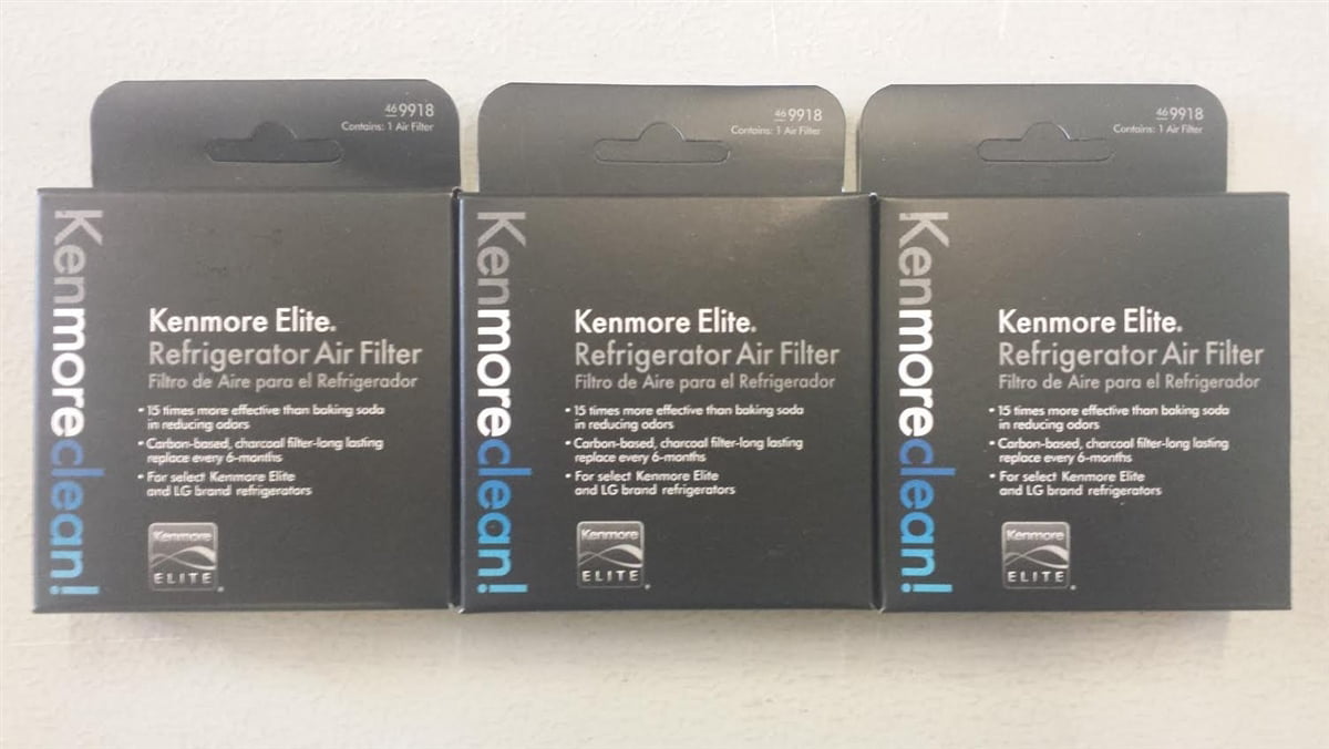 Refrigerator Air Filter 3 Pack Kenmore Elite 469918 