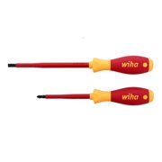 Wiha Tools 2 Piece Insulated SoftFinish Slotted/Phillips Screwdriver Set