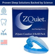 ZQuiet Anti-Snoring Mouthpiece Solution - Comfort Size #2 (Single Device) - Made in USA Snoring Solution for a Better Nights Sleep (Clear)