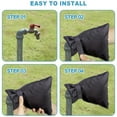 thumbnail image 4 of 2pack Hose Bib Covers For Winter，Winter Outdoor Faucet Covers ，Outdoor Water Faucet Cover Socks For Winter Freeze Protection Pipe Insulation Reusable Waterproof Insulated Spigot Backflow Cover, 4 of 9