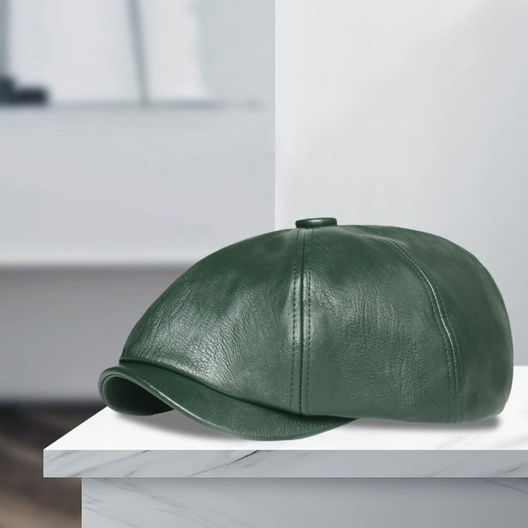 Round sales leather hat