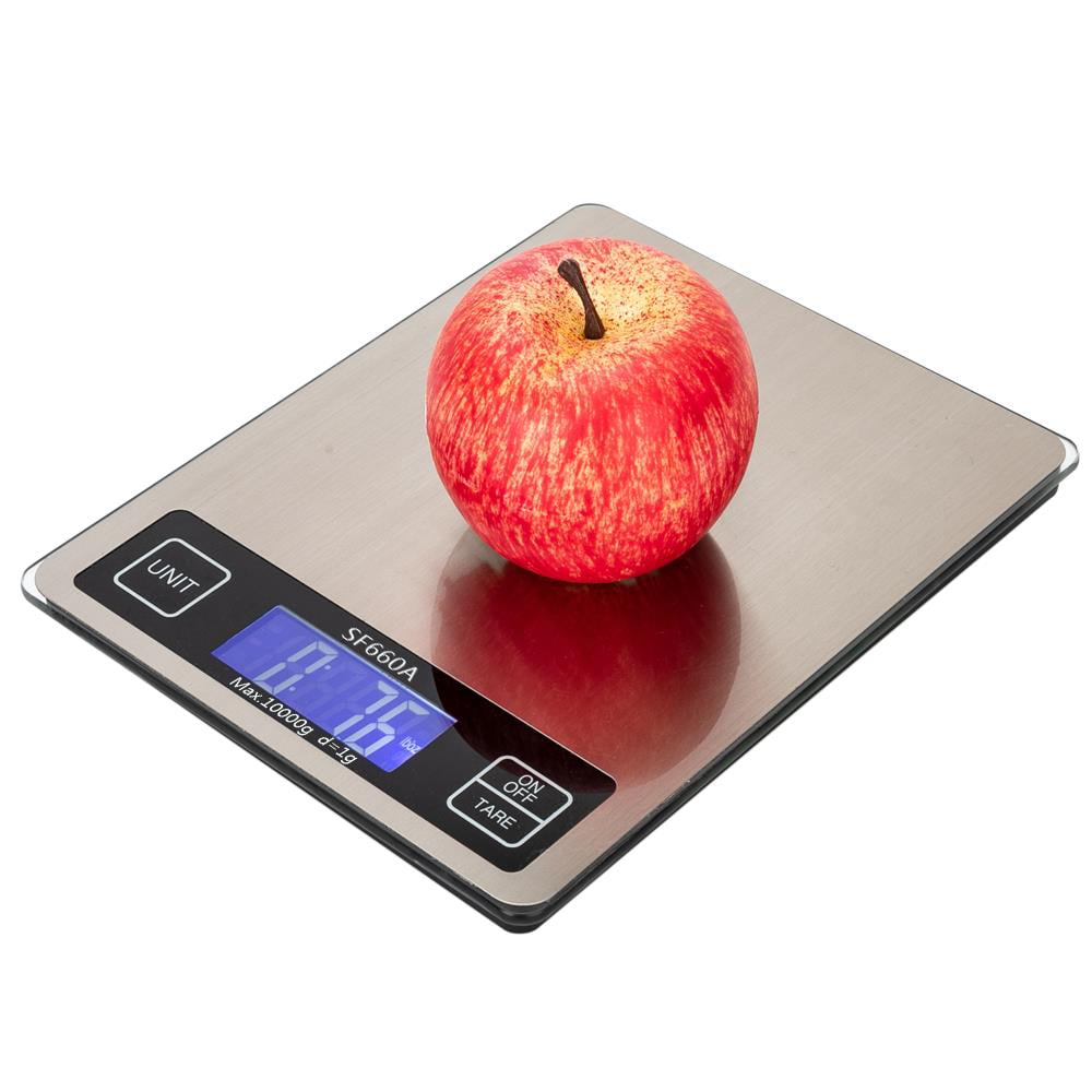 10KG LCD Kitchen Scale Stainless Steel Electronic Cooking Food Weighing Scale*82 