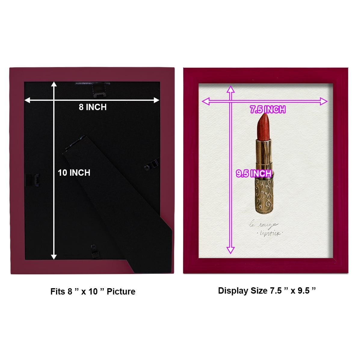 Gilded Toiletries III - Framed Print w/glass - Cherry Red