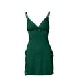 thumbnail image 6 of Guanyst Clearance Night Gowns for Women Babydoll Sleepwear Dress Lace Trim Sleep Dress Chemise Nightgowns Side Split Nighty Green L, 6 of 7