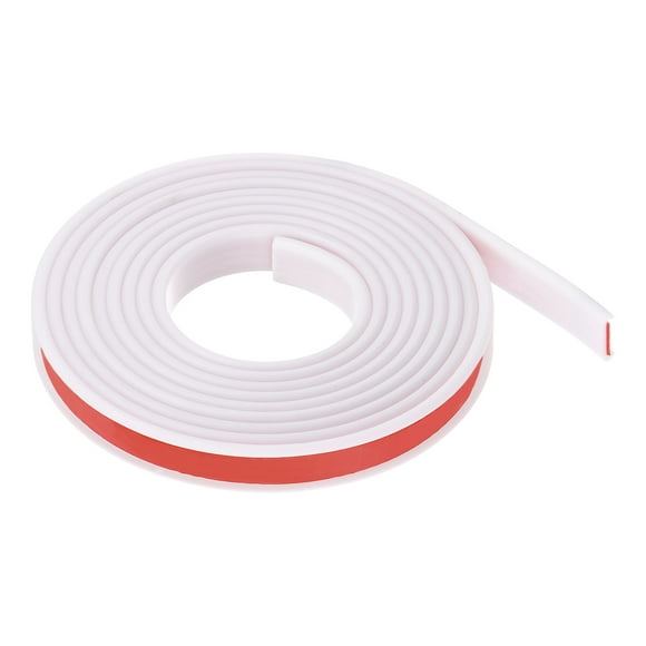 Unique Bargains 14mm x 3000mm Flexible TPE Self Adhesive U-Shape Veneer Edging Edge Banding White