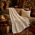 thumbnail image 3 of Rustic cozy wood plank print Flannel Blanket warm farmhouse artwork Home Decor for couch bedroom cabin reading nook, Housewarming Gift for adults and cabin lovers, 3 of 9