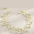 thumbnail image 5 of Diademas con perlas para el pelo de boda, accesorios para el cabello dorados para novias y damas de honor (15,75 pulgadas) (dorado), 5 of 5