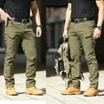 thumbnail image 2 of Men's Tactical Cargo Pants, Waterproof Quick Dry Stretch Work Pants, Multi-Pocket Lightweight Hiking Trousers for Outdoor, 2 of 11