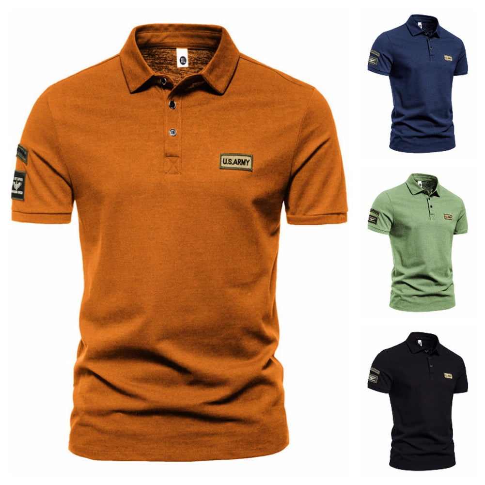Short-sleeved Lapel Shirt | Walmart 