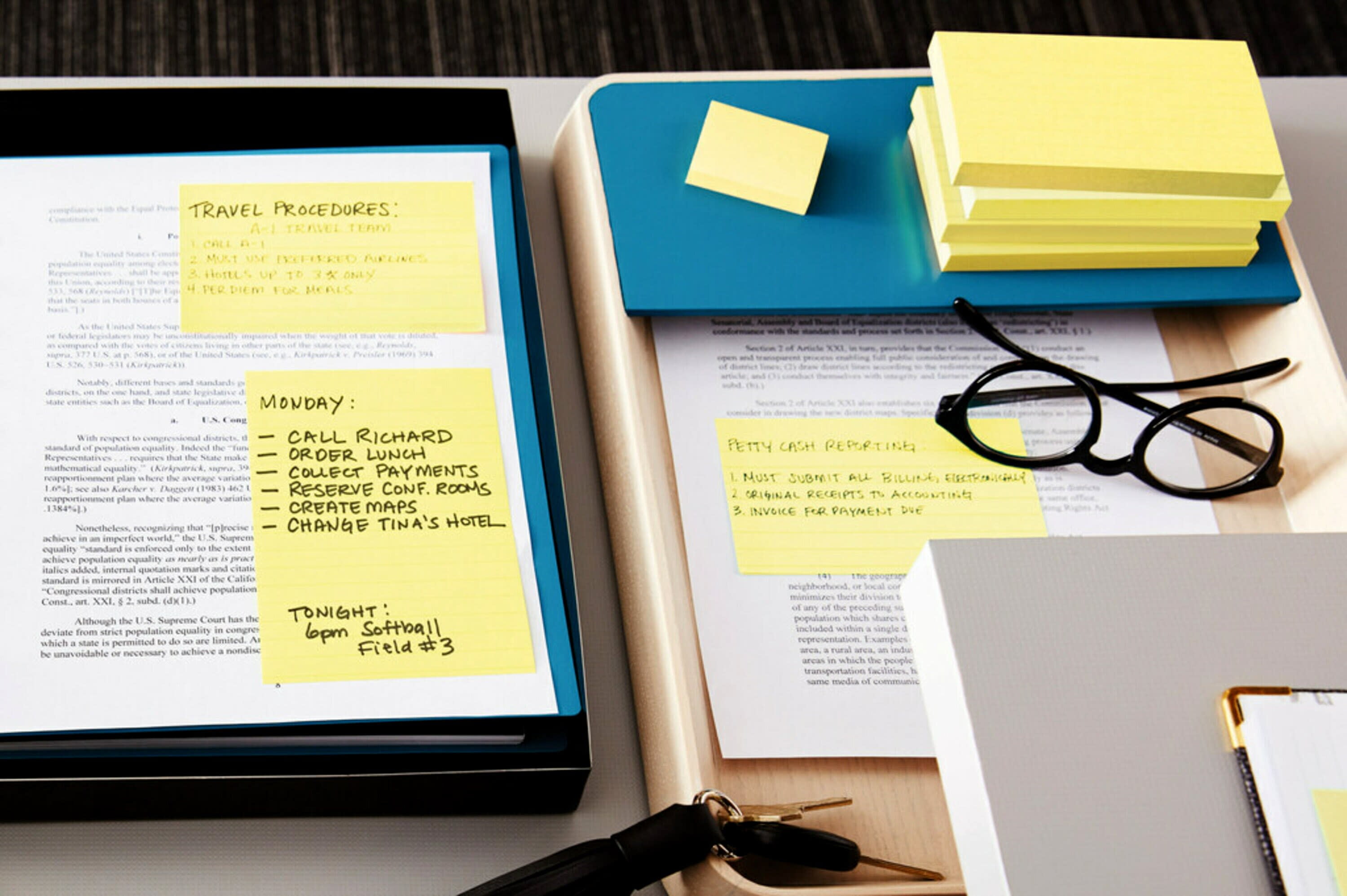 Post-it® Notes, 4 in x 6 in, Canary Yellow, 12 Pads/Pack