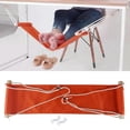 thumbnail image 6 of TISHITA Foot Heel Hammock Leg Rest to Relax Your Feet Comfortable Airplane Footrest Foot Rest for Office Home Trip under Desk at Work Orange, 6 of 8