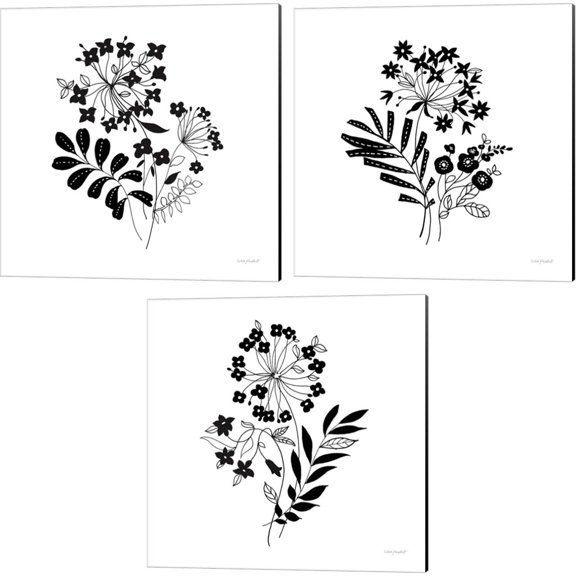 Great Art Now Night & Day by Lisa Audit 3 Piece Canvas Art Set Each 14"W x 14"H