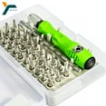 thumbnail image 2 of 32 In 1 Screwdriver Set Magnetic Precision Screwdriver Bits Repair Torx Ratchet Screw Driver For Phone Laptop Non-slip Hand Tool Package 1, 2 of 5