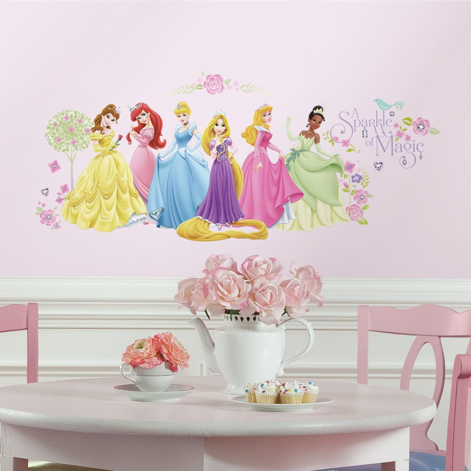 8 Character Selection Disney princesses Vinyl Decal Wall Art Stickers 