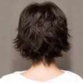 thumbnail image 5 of Aibecy Short Hair Wigs with Bangs Layered Wavy Hair Wig Heat Resistant Synthetic Blonde Mixed Black Brown Natural Color for Women Daily Use, 5 of 7