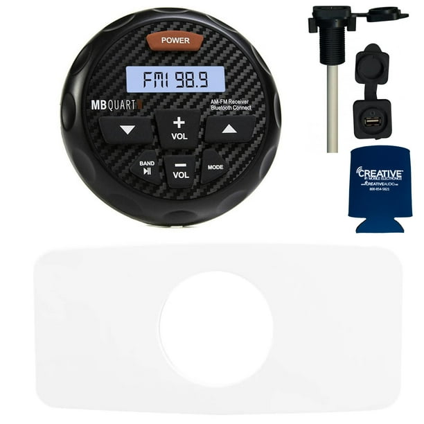 MB QUART GMR3 Waterproof Radio with Stinger SEADASH3W Universal Marine