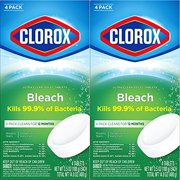 Angle View: Ultra Clean Toilet Tablets Bleach 3.53 Ounces, 4 Count - Pack of 2 (Package May Vary)