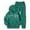 X#516Dark Green924, variant on CAIVO Child Girls Tracksuit Winter Warm Letter Print Sweatsuit Long Sleeve Tops Pants Hoodie And Jogger Pants Outfit Sets Cozy Two Piece Athletic Casual Playwear Toddler Youth 9-10 Years