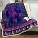 thumbnail image 1 of Manta de elefante de Ismot Esha para cama, ropa de cama psicodélica, Hippie, Sherpa, Cachemira, suave, flores, 150x200, 1 of 4
