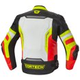 thumbnail image 2 of Cortech Revo Sport Air Leather Jacket (Large, Red/Hi-Viz), 2 of 3
