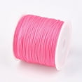 thumbnail image 2 of 1Roll Nylon Thread Nylon Jewelry Cord for Custom Woven Jewelry Making Hot Pink 0.8mm 49.21 yards(45m)/roll, 2 of 3