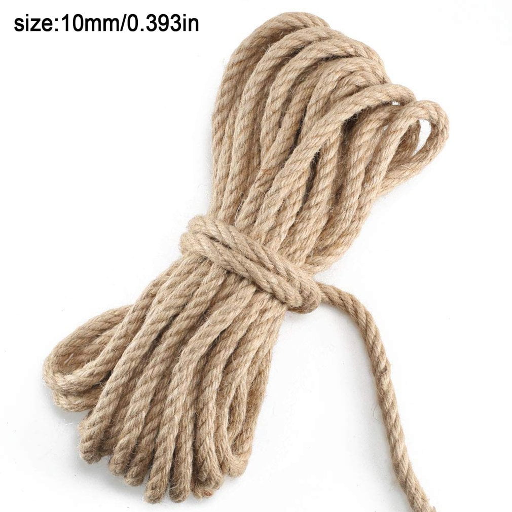 10-100m Natural Jute Burlap Hemp Twine String Cord Rope for Art Crafts 