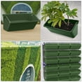 thumbnail image 2 of Pyramidti 2 Pcs Small Living Plant Wall Flowerpot Durable Pot 32.5X16.5CM Green, 2 of 8