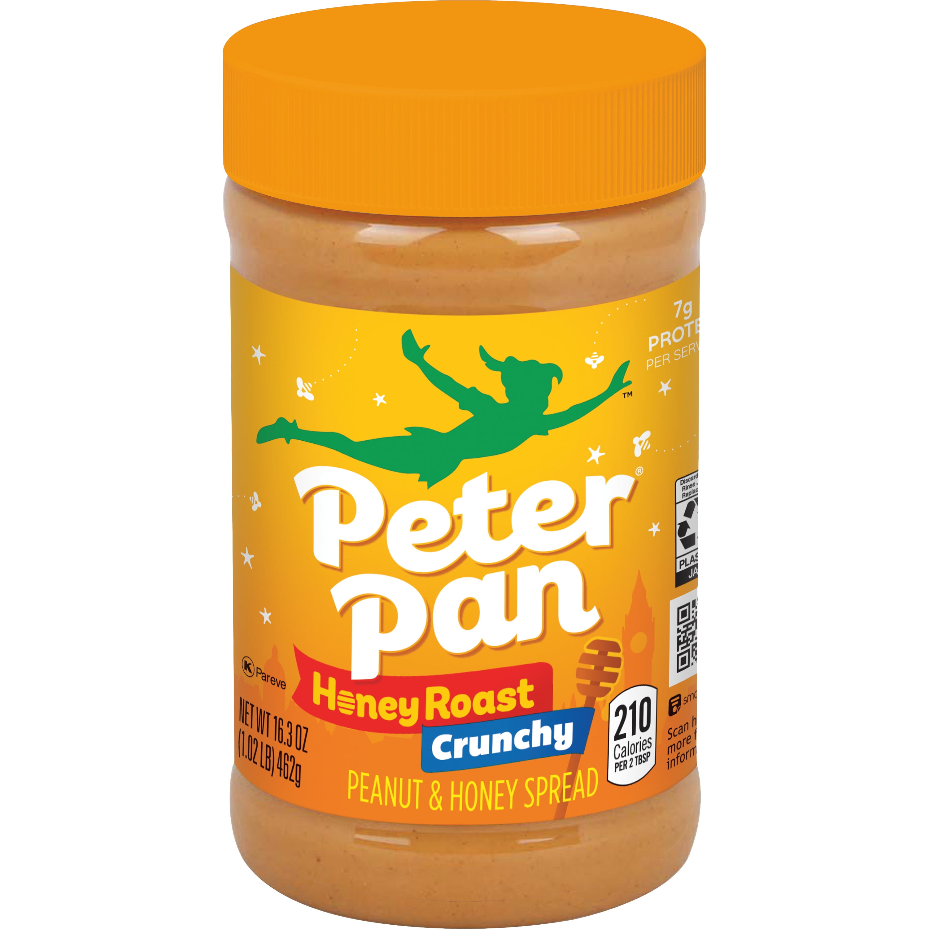 Peter Pan Crunchy Honey Roasted Peanut Butter 16.3 Oz