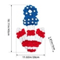thumbnail image 3 of Couronne de Rose Patriotique pour la Porte de la Fête de l'Indépendance, Couronne Florale 3D Rouge Blanc Bleu, Décoration de Rose Artificielle Réutilisable Non Fanée pour Porte d'Entrée, Mur, Fête de Vacances, Festival, Célébration, 3 of 9
