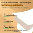 thumbnail image 3 of Impresora Térmica De Viaje, Impresora Térmica Portátil De 200 Ppp Eficiente Para Papel De Carta Estadounidense A4 A5 De 8,5 X 11 Pulgadas, 3 of 7