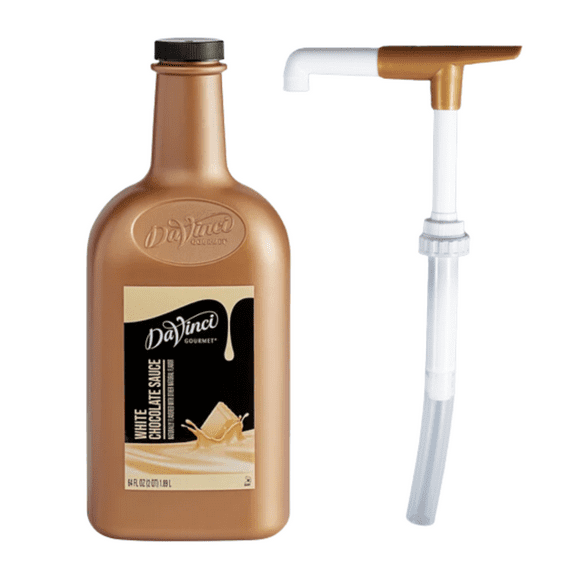 DaVinci Sauce Aromatisante Chocolat Blanc 64 fl. oz. Pompe Bonus