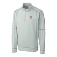 thumbnail image 2 of Men's Cutter & Buck  Gray Tacoma Rainiers  Clique Helsa Performance Half-Zip Knit Pullover, 2 of 3