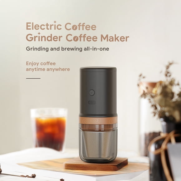 Machine Electric Burr Coffee Grinder 25 Gears Adjustable 24W Portable USB Rechargeable Burr Mill Coffee Bean Grinder with Stainless Steel Core Cleaning Brush for Espresso French
