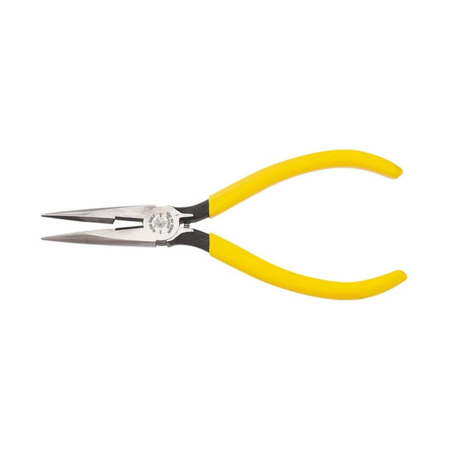 Alicates Klein Tools D203-6C estándar de punta larga de 15 cm con resorte