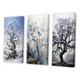 thumbnail image 3 of Designart "White Tree euphony Landscape III" Floral & Botanical Wall Art Set Of 3 - Grey Tree Monochrome Gallery Wall Set For Home Decor, 3 of 7