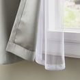 thumbnail image 4 of TOWN & COUNTRY LUXE Oslo Double Layer Indoor Curtains, Room Darkening and Sheer, Grommet Top, Energy Efficient, 2-Pack Set, 52"x96", Grey, 4 of 12
